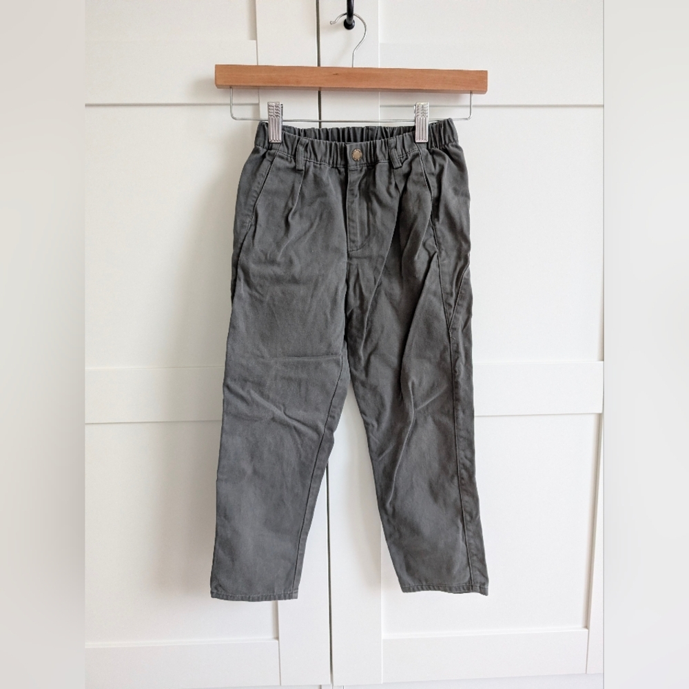 Rylee + Cru Boys Sage Grey Chinos 6-7